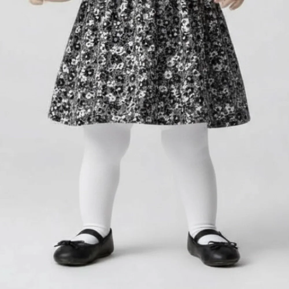 NEW Cat & Jack Black Ballet Flat Dress Shoes with Bow Size 6 Vegan Leather